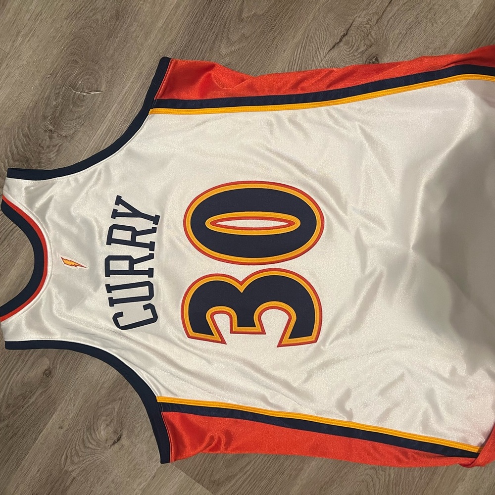 NBA Warriors White and Orange Jersey Authentic Game Shirt We Believe Jerseys - Picture 2 of 2